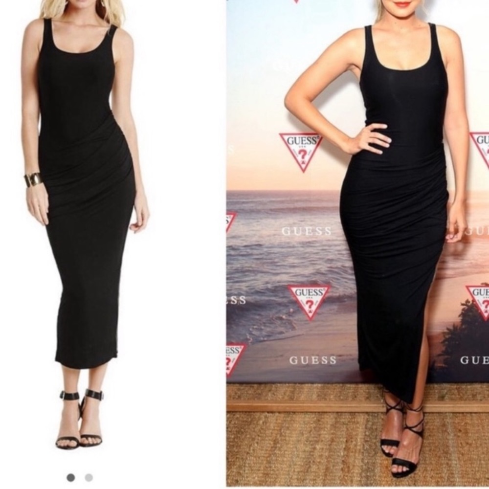 Marciano Ruched Zipper Dress